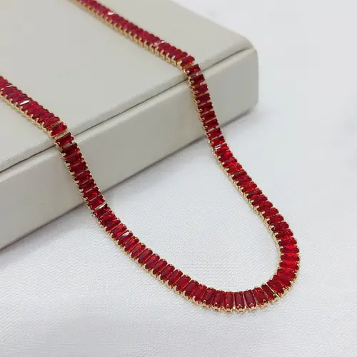 CHOKER LOUISY BANHADA A OURO 18K
