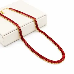 CHOKER LOUISY BANHADA A OURO 18K