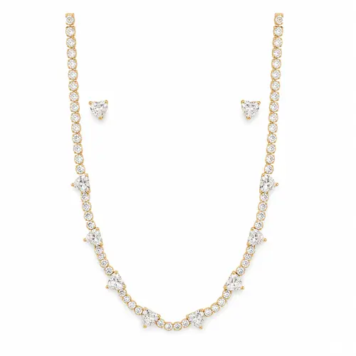 CONJUNTO COR TIANE BANHADO A OURO 18K