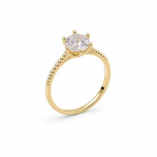 ANEL SOLITÁRIO VALEN BANHADO A OURO 18K