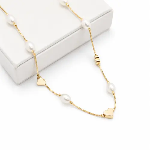 CHOKER PÉR BEL BANHADA A OURO 18K