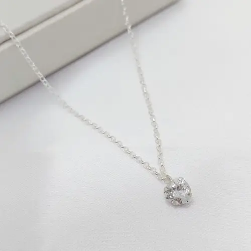 CHOKER COR CRAVEJADO BANHADO A PRATA925
