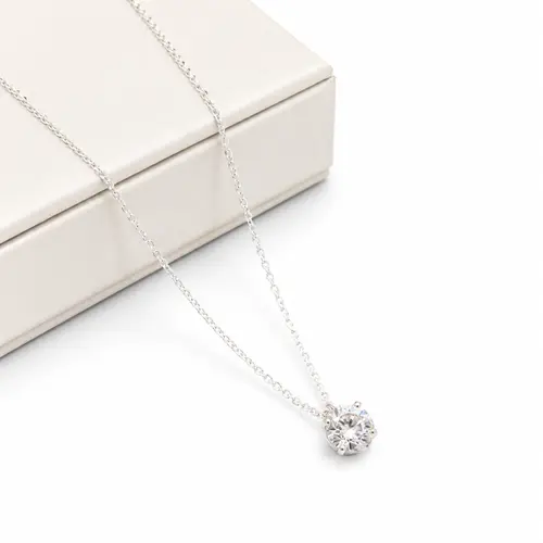 CHOKER COR CRAVEJADO BANHADO A PRATA925