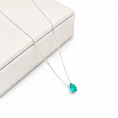 CHOKER COR VERDE BANHADO A PRATA925