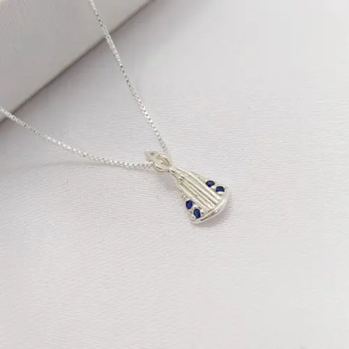 CHOKER NOSSA SENHORA BANHADA A PRATA925