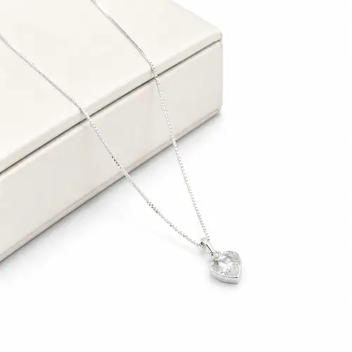 CHOKER CORAÇÃO LIZ BANHADO A PRATA925