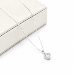 CHOKER CORAÇÃO LIZ BANHADO A PRATA925