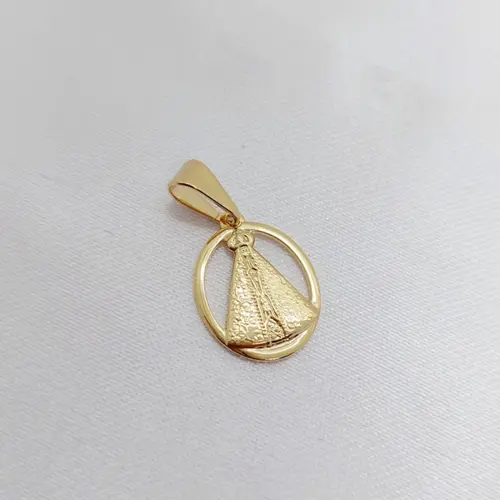 PINGENTE N.SENHORA BANHADO A OURO 18K