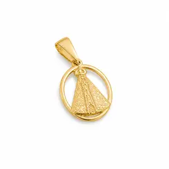 PINGENTE N.SENHORA BANHADO A OURO 18K
