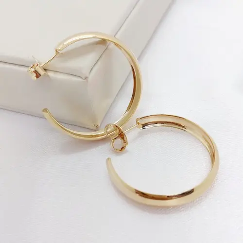 ARGOLA MEL P BANHADA A OURO 18K