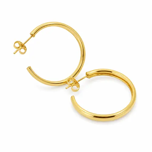 ARGOLA MEL P BANHADA A OURO 18K