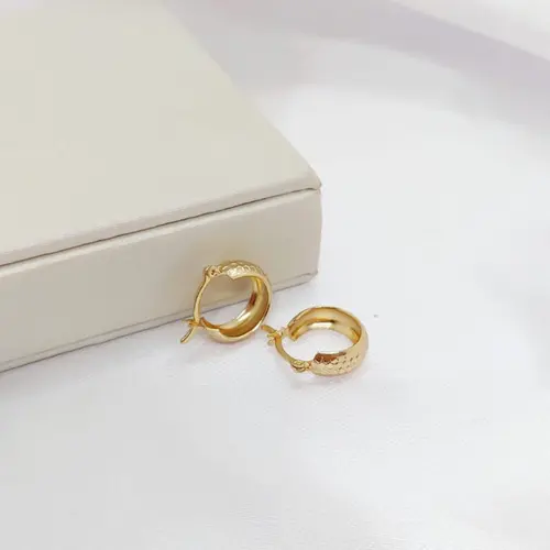 ARGOLA LUX BANHADA  A OURO 18K