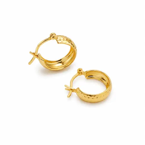 ARGOLA LUX BANHADA  A OURO 18K