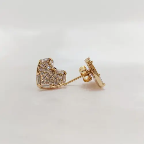 BRINCO CORAÇÃO LUMINI BANHADO A OURO 18K