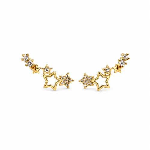 BRINCO ESTRELA CADENTE BANHADA A OURO 18K