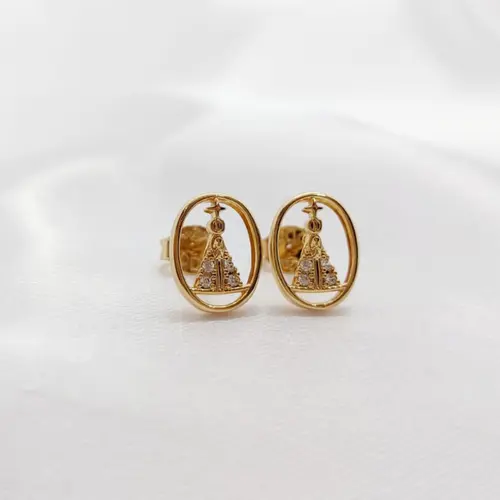 BRINCO N.SENHORA BANHADA A OURO 18K