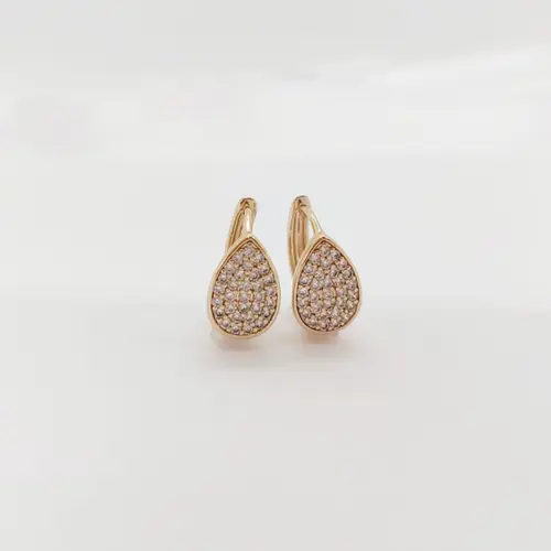 ARGOLA GOTA BANHADO A OURO 18K