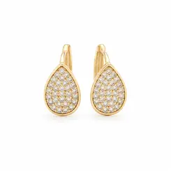 ARGOLA GOTA BANHADO A OURO 18K