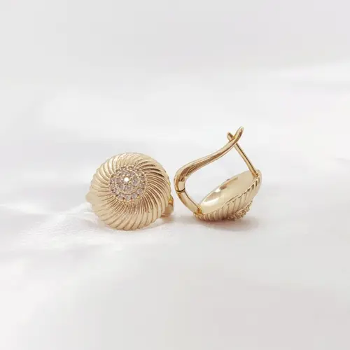 BRINCO AURA BANHADO A OURO 18K