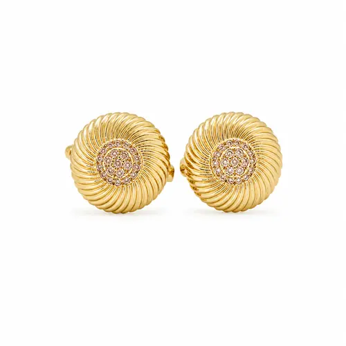 BRINCO AURA BANHADO A OURO 18K