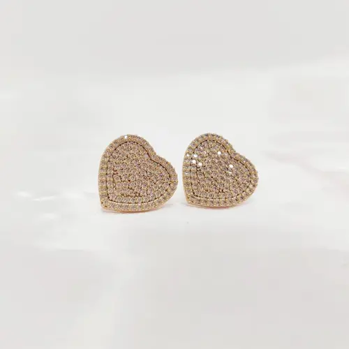 BRINCO CORAÇÃO BANHADO A OURO 18K