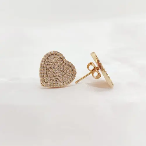 BRINCO CORAÇÃO BANHADO A OURO 18K