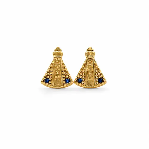 BRINCO N.SENHORA BANHADO A OURO 18K