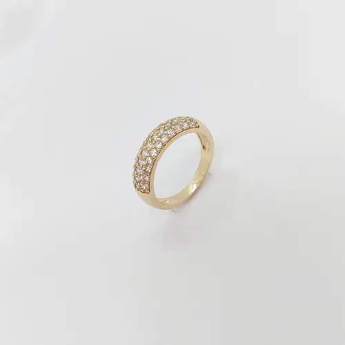 ANEL HALO GLAMOUR BANHADO A OURO 18K