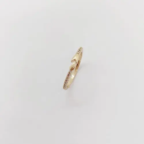 ANEL NAVETE IMPERIAL BANHADO A OURO 18K