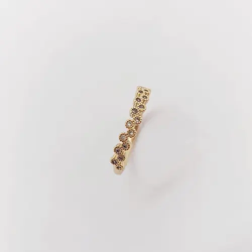 ANEL FLORATTA BANHADO A OURO 18K