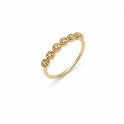 ANEL MOANA BANHADO A OURO 18K