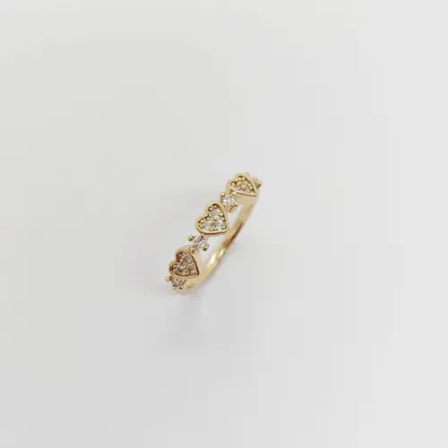 ANEL PAIXÃO ENCANTADA BANHADO A OURO 18K