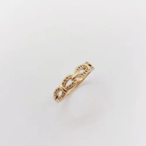 ANEL FLORENÇA BANHADO A OURO 18K