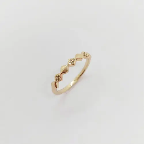 ANEL FLORENÇA BANHADO A OURO 18K