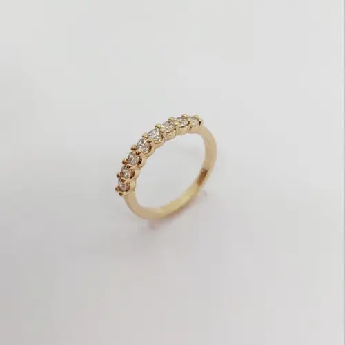 ANEL OPALINE LUXO BANHADO A OURO 18K