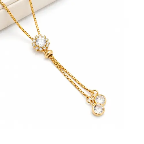 GRAVATA FLOR BANHADA A OURO 18K