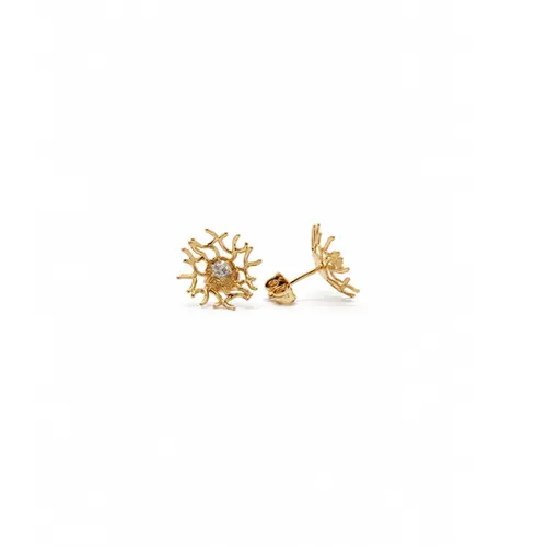 BRINCO GALHOS BANHADO A OURO 18K