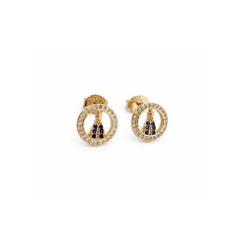 BRINCO SANTA BANHADO A OURO 18K
