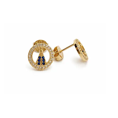 BRINCO SANTA BANHADO A OURO 18K