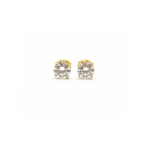 BRINCO PONTO DE LUZ BANHADO A OURO 18K