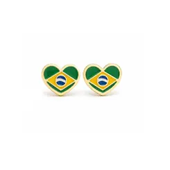 BRINCO BRASIL BANHADO A OURO 18K