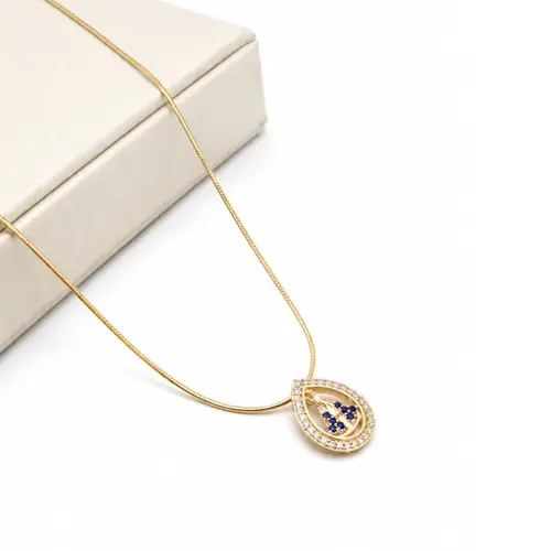 COLAR SANTA BANHADO A OURO 18K