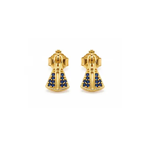 BRINCO SANTA BANHADO A OURO 18K