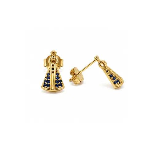 BRINCO SANTA BANHADO A OURO 18K