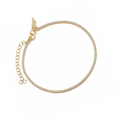 PULSEIRA RIVIERA BANHADA A OURO 18K