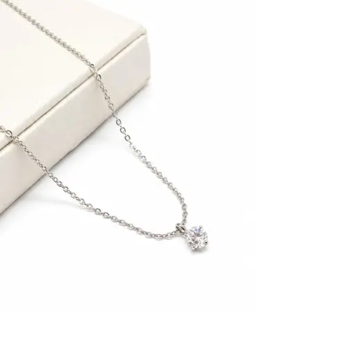CHOKER PONTO DE LUZ BANHADA A OURO BRANCO