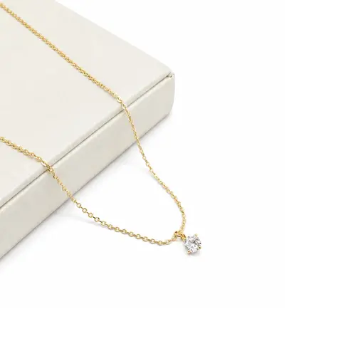 CHOKER PONTO DE LUZ BANHADA A OURO 18K