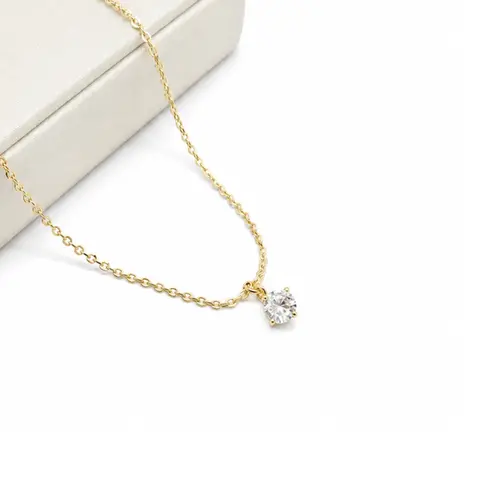 CHOKER PONTO DE LUZ BANHADA A OURO 18K
