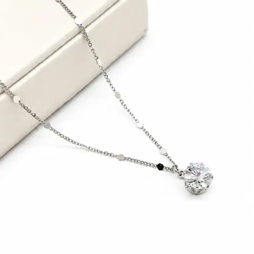 CHOKER PONTO DE LUZ BANHADA A OURO BRANCO.