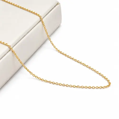 COLAR ELO PORTUGUÊS BANHADO A OURO 18K.